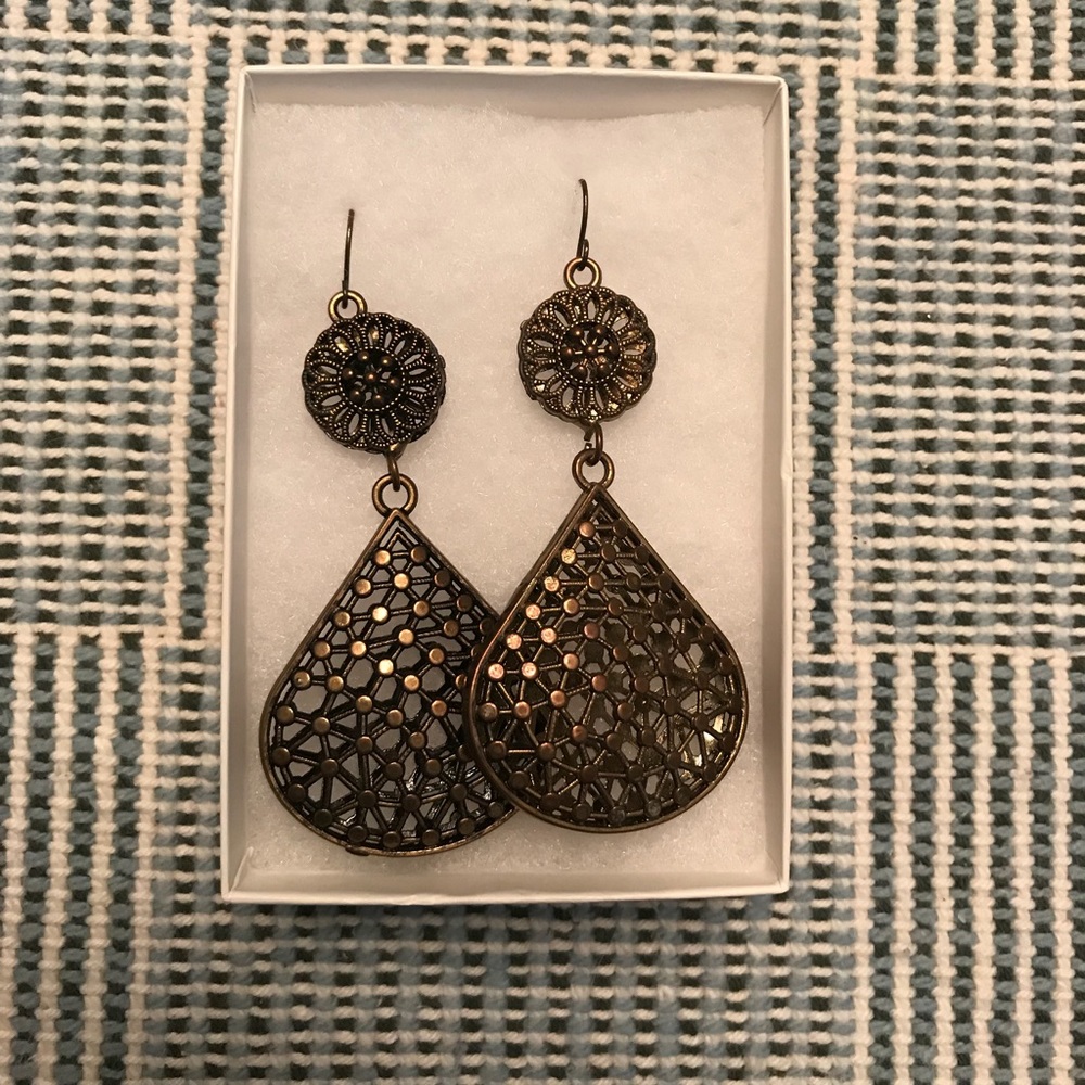 Copper Dangle Earrings